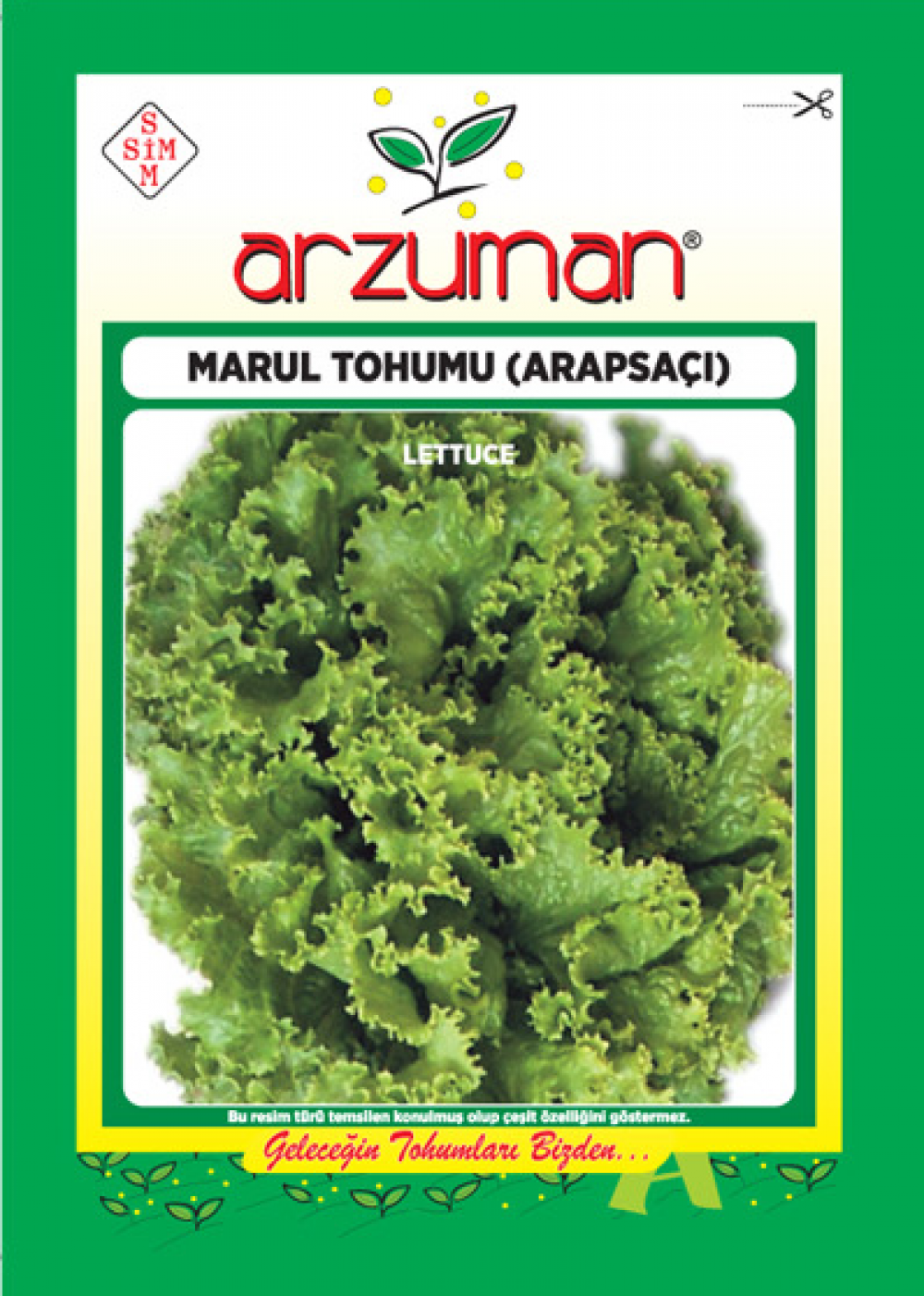 ARAPSAÇI KIVIRCIK MARUL TOHUMU 10 GR ORT 7500 AD TOHUM