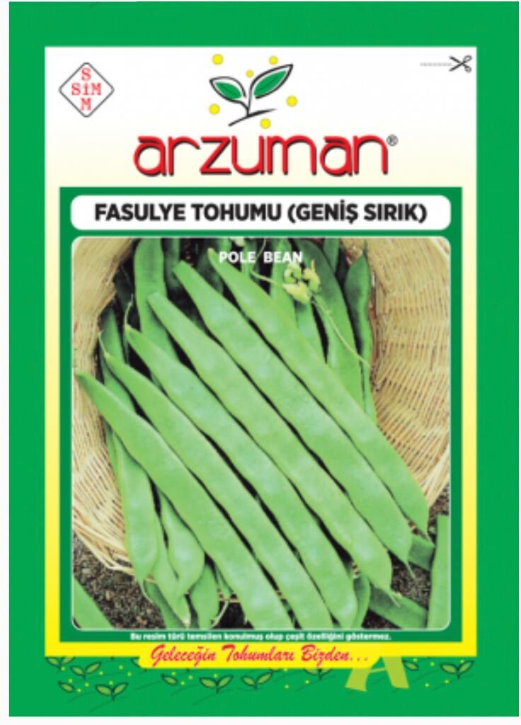 GENİŞ SIRIK FASULYE TOHUMU 50 GR