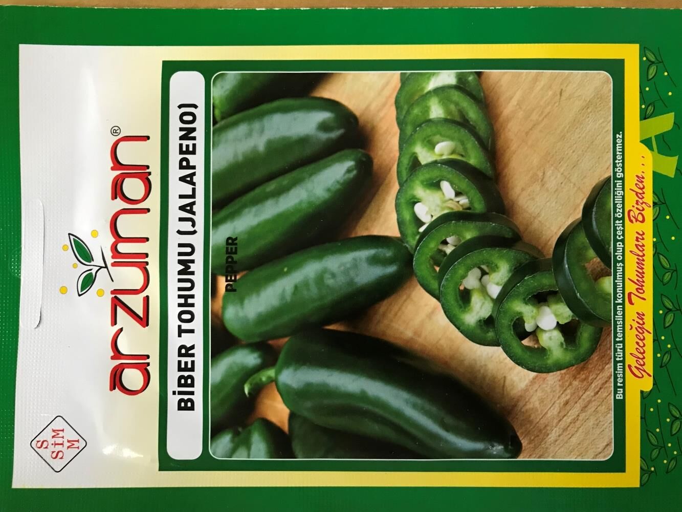 JALEPONE BİBER TOHUMU 5 GR TAKRİBİ 600 ADET TOHUM