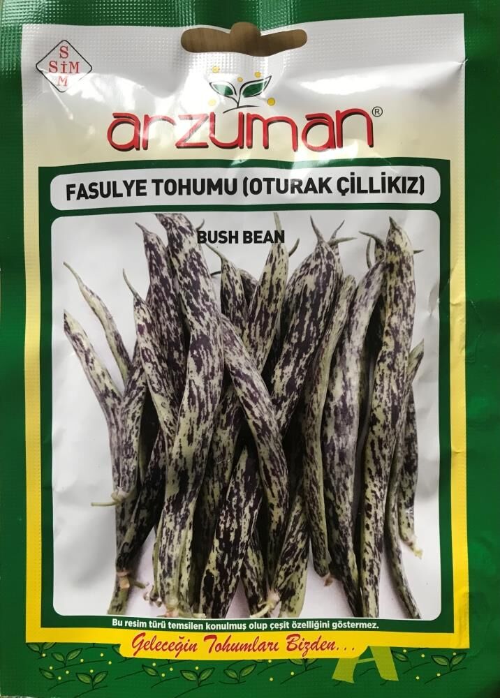 ÇİLLİ KIZ OTURAK FASULYE TOHUMU 50 GR