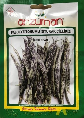 ÇİLLİ KIZ OTURAK FASULYE TOHUMU 50 GR