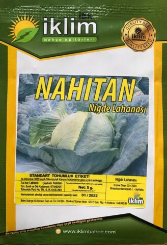 Lahana Tohumu Nahitan Niğde Beyaz Lahanası 5 g. (~ Takribi 650 Tohum)