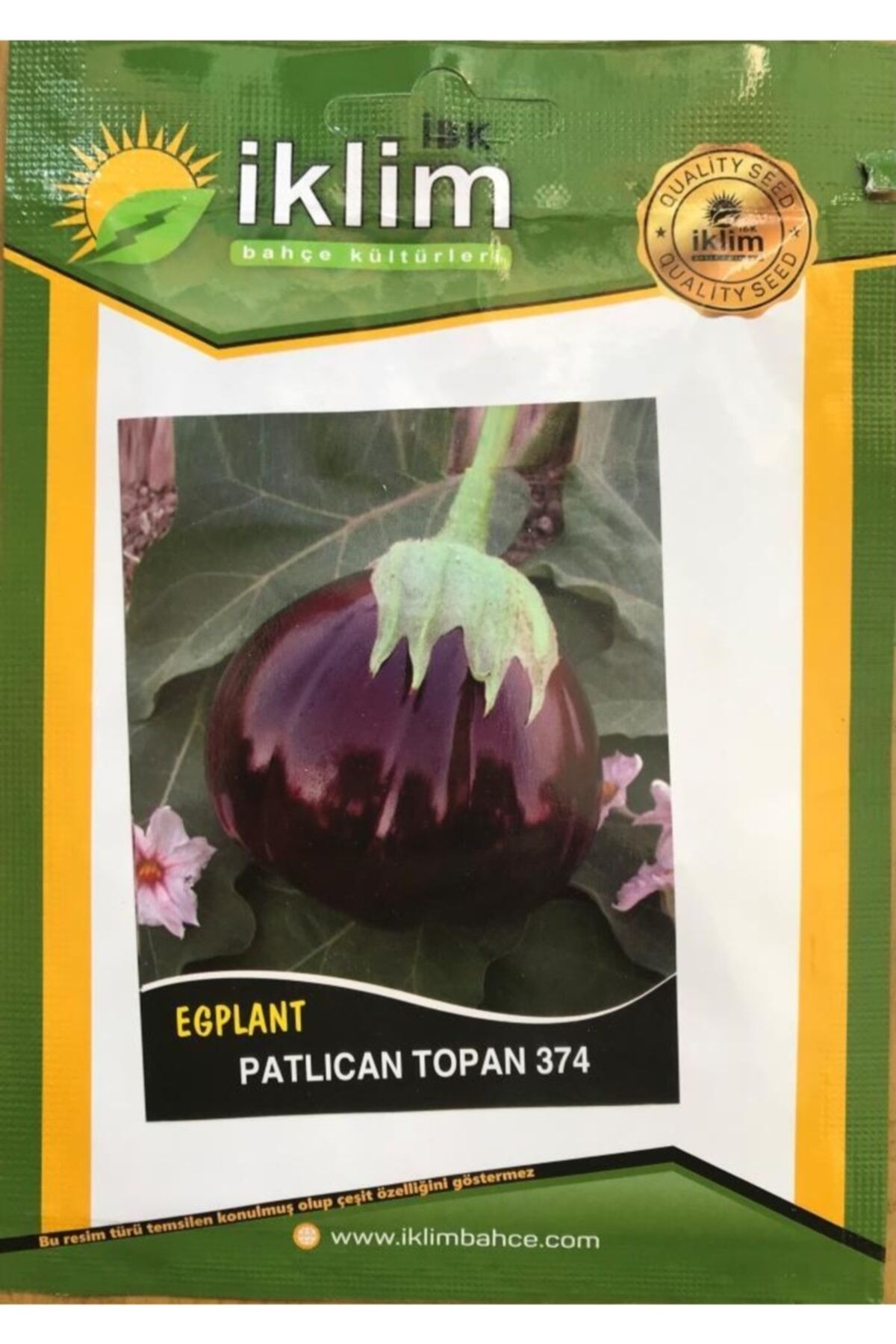 Karahasanoğlu Tarım Patlıcan Tohumu Topan 374 - 10g (~ Takribi 1300 Tohum)