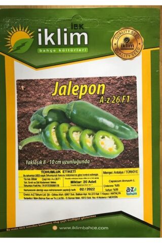 Karahasanoğlu Tarım Biber Tohumu Hibrit Biber A-z-26 F1 Jalepone Tipi - 20 Adet Tohumluk