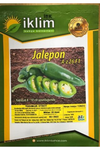 Karahasanoğlu Tarım Biber Tohumu Hibrit Biber A-z-26 F1 Jalepone Tipi - 20 Adet Tohumluk