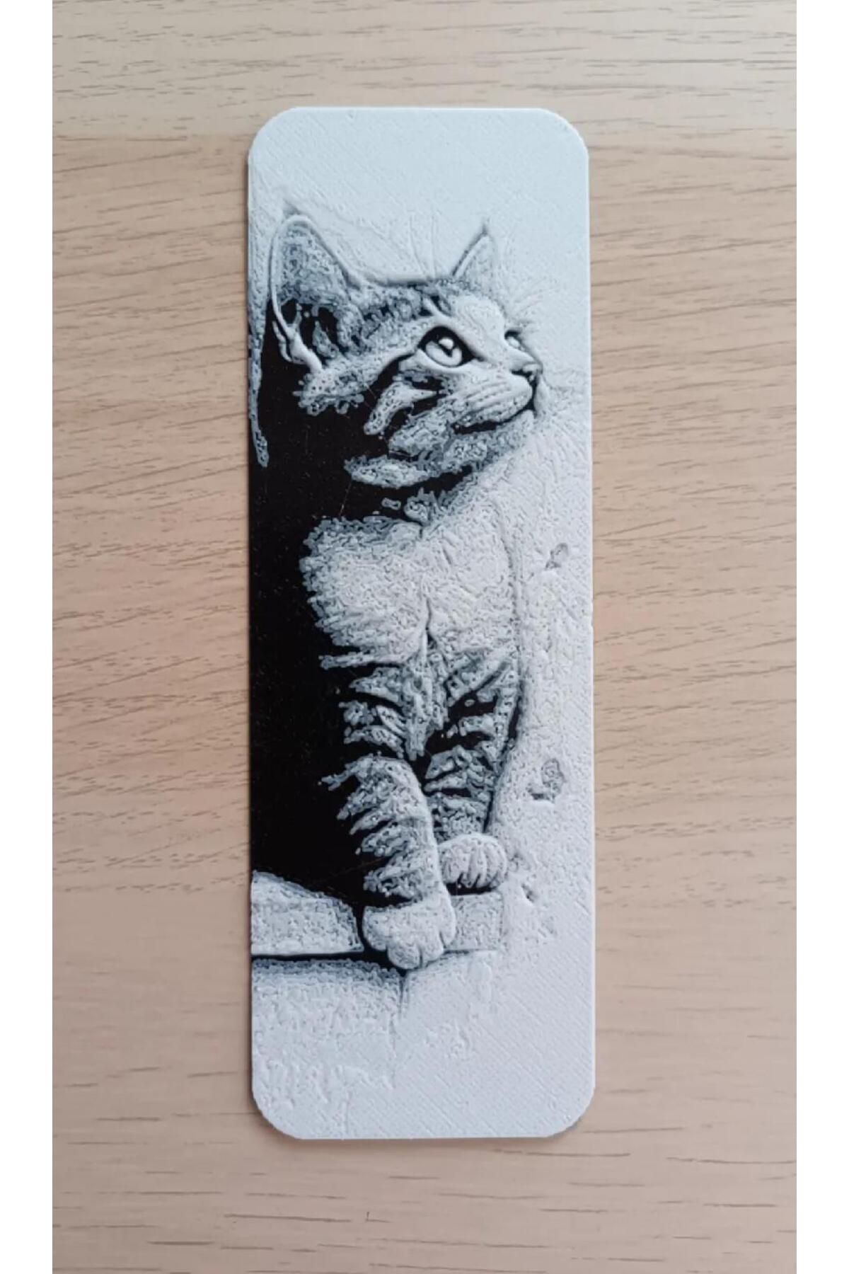Kedi Temalı Kitap Ayracı