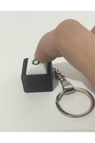 Kişiye Özel Blue Switch Keycap Premium Ezme Model Anahtarlık