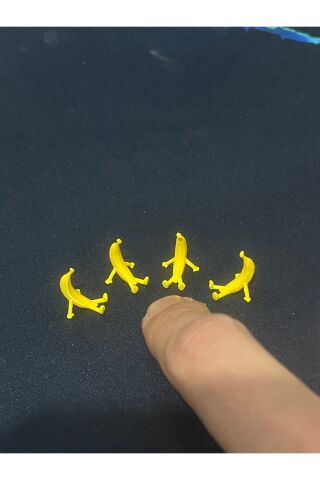 Micro Sevimli Oturan Muz Figür Masa / Torpido Süsü 1 Adet