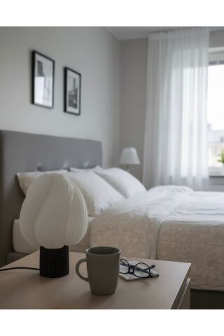 İskandinav Tarzı Abajur E27 Duylu Aç Kapa Anahtarlı