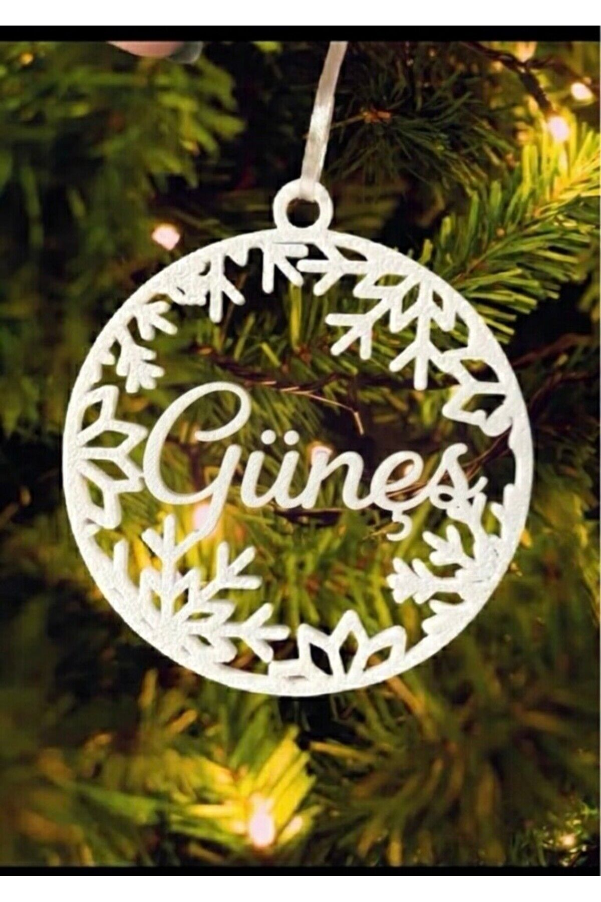 Kişiye Özel (2 Adet) Yılbaşı Süsü İsimlik