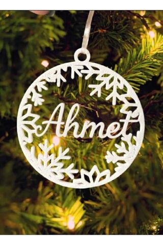 Kişiye Özel (2 Adet) Yılbaşı Süsü İsimlik
