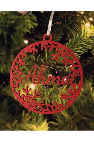 Kişiye Özel (2 Adet) Yılbaşı Süsü İsimlik