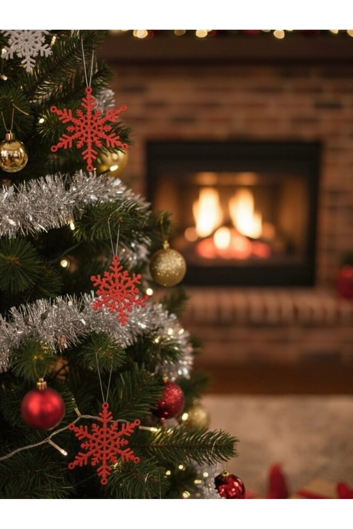 Yılbaşı Ağacı Süsü (10 Adet) Paket