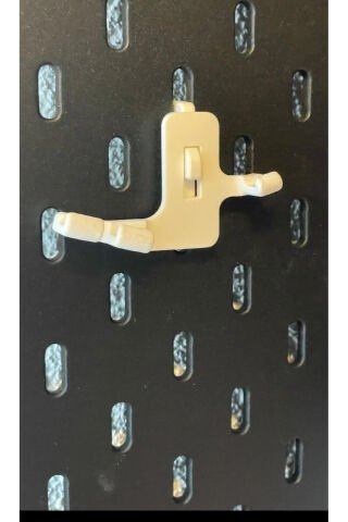 Skadis Pano Kumpas Askısı Beyaz