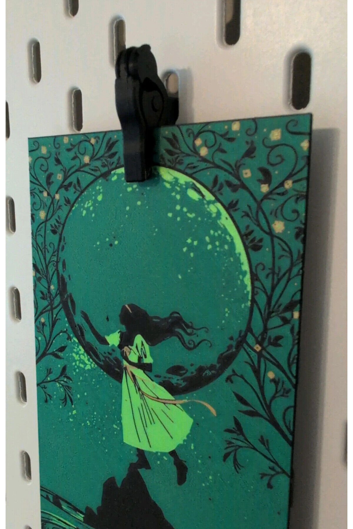 Skadis Kilitli Not / Fotoğraf Askısı Siyah