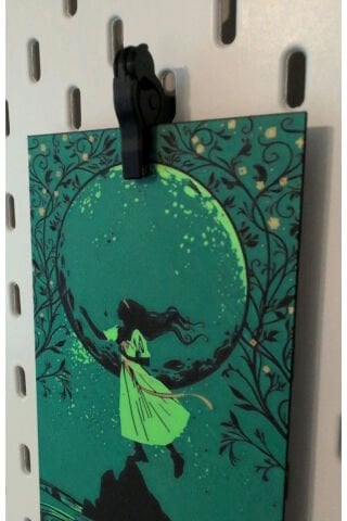 Skadis Kilitli Not / Fotoğraf Askısı Siyah