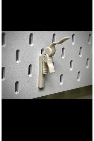 Skadis Kilitli Not / Fotoğraf Askısı Beyaz