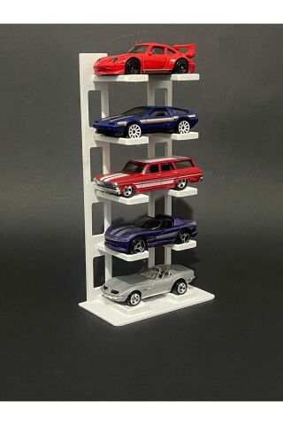 5 Katlı 1:64 Ölçek Araçlarla Uyumlu Masaüstü Stand