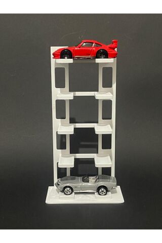 5 Katlı 1:64 Ölçek Araçlarla Uyumlu Masaüstü Stand