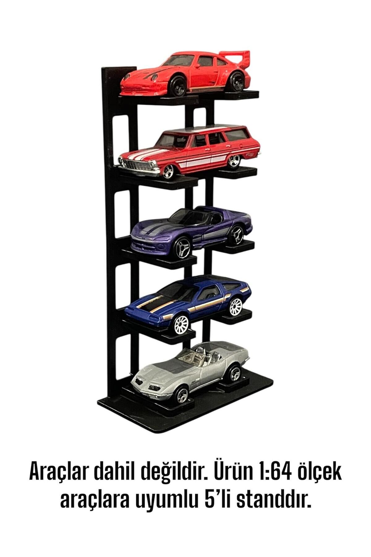 5 Katlı 1:64 Ölçek Araçlarla Uyumlu Masaüstü Stand