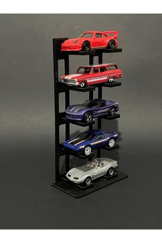 5 Katlı 1:64 Ölçek Araçlarla Uyumlu Masaüstü Stand