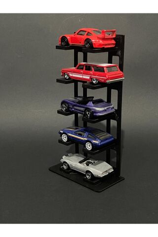 5 Katlı 1:64 Ölçek Araçlarla Uyumlu Masaüstü Stand