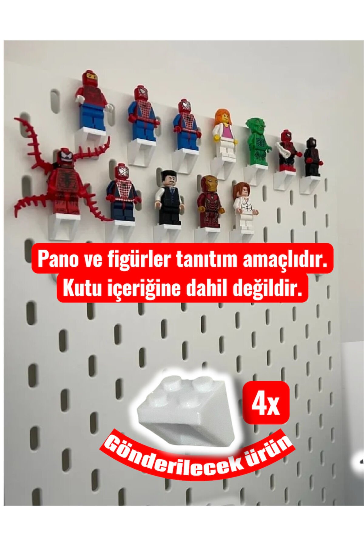 Skadis Yapı Oyuncak Figür Standı 4 Adet