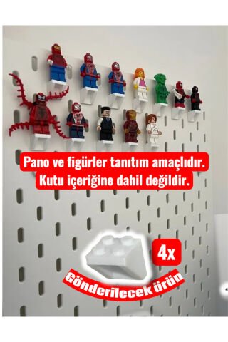 Skadis Yapı Oyuncak Figür Standı 4 Adet