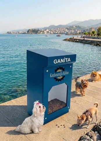 Dış Ortam Otomatik Mama Makinesi 15 Kg Kapasiteli
