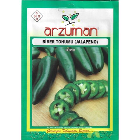 Jalepone Biber Tohumu 5 gr Arzuman Tohumculuk