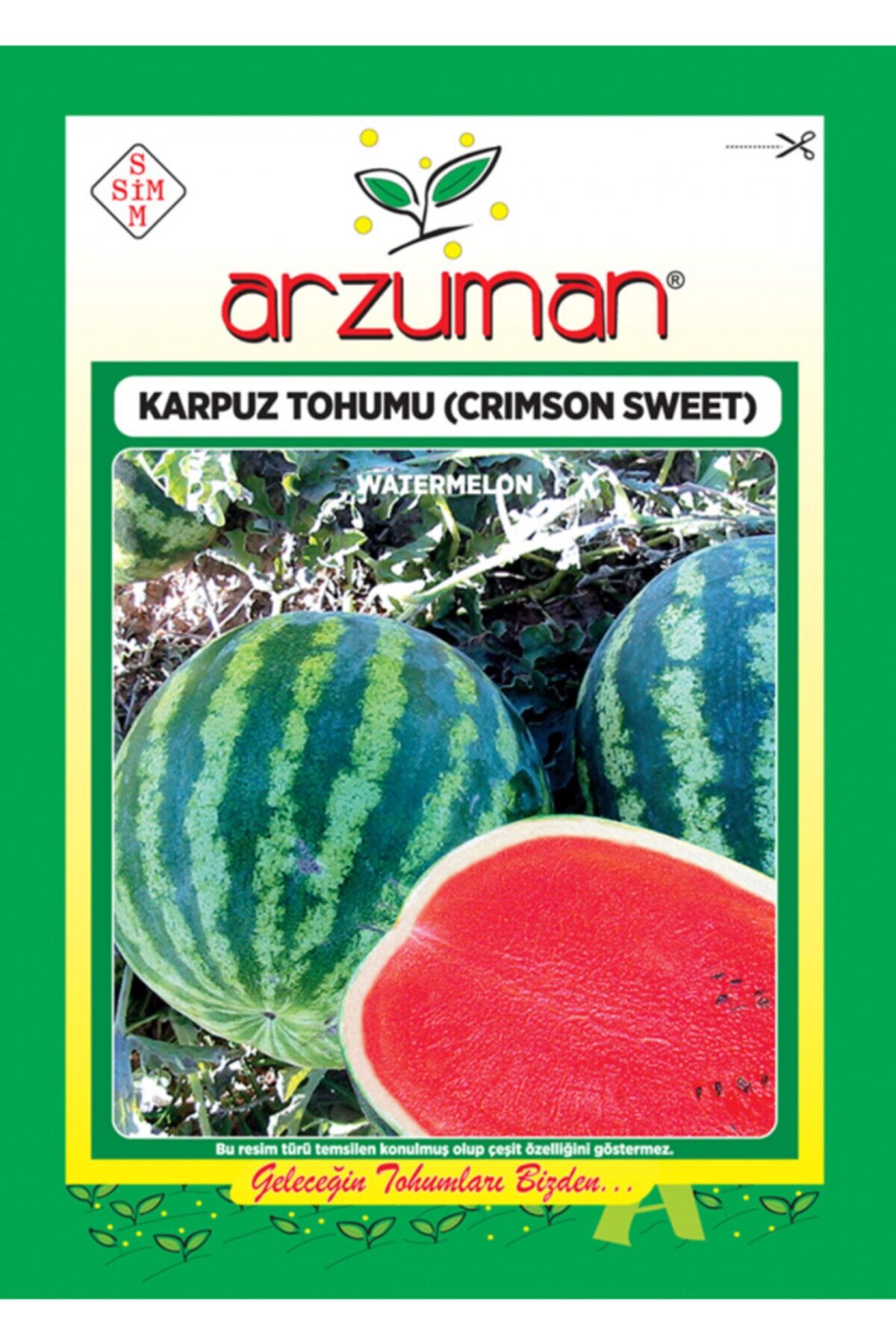 Karahasanoğlu Tarım Crımson Sweet Karpuz Tohumu 10 Gr Ort 100 Ad Tohum