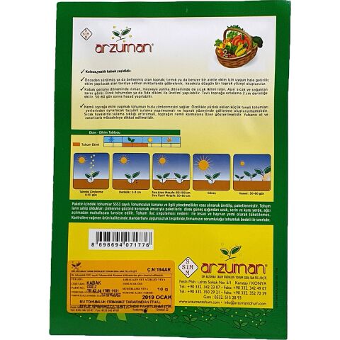 Topak Kabak Tohumu 10 Gram
