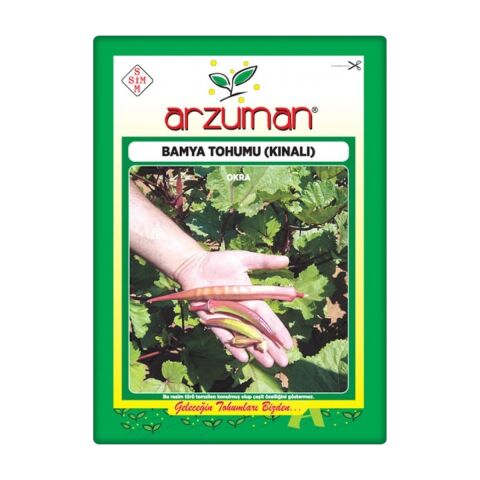 Bamya Tohumu (25 gr) Kınalı Kırmızı Renk