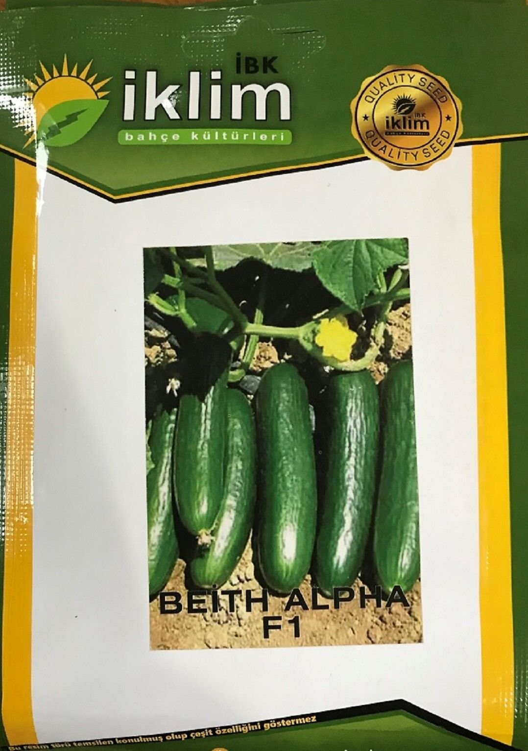SALATALIK TOHUMU HİBRİT BEİTH ALPHA F1 - 10 GR (ORT 200 AD TOHUM)