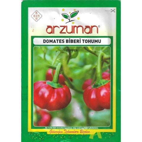 Domates Biberi Tohumu 5 gr Arzuman Tohumculuk