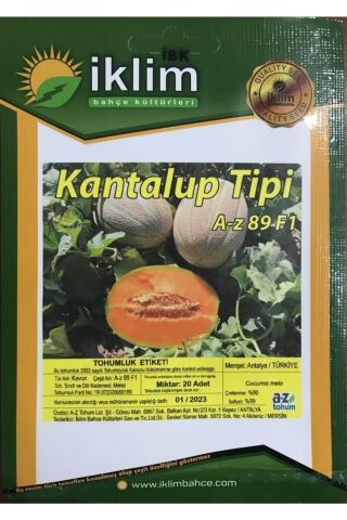 Karahasanoğlu Tarım A-z Tohum Kavun Tohumu A-z 89 F1 Kantalup Kavun - 20 Adet Tohumluk
