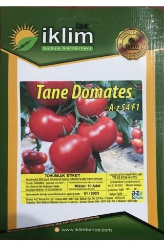 Karahasanoğlu Tarım A-z Tohum Domates Tohumu A-z 54 F1 Sırık Tane Domates - 10 Adet Tohumluk