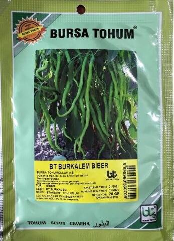 BİBER TOHUMU BURKALEM (25 GR ORT 3000 AD)