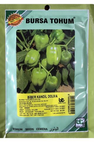Karahasanoğlu Tarım Biber Tohumu Kandil Dolma (25 Gr 3000 Adet Tohum)