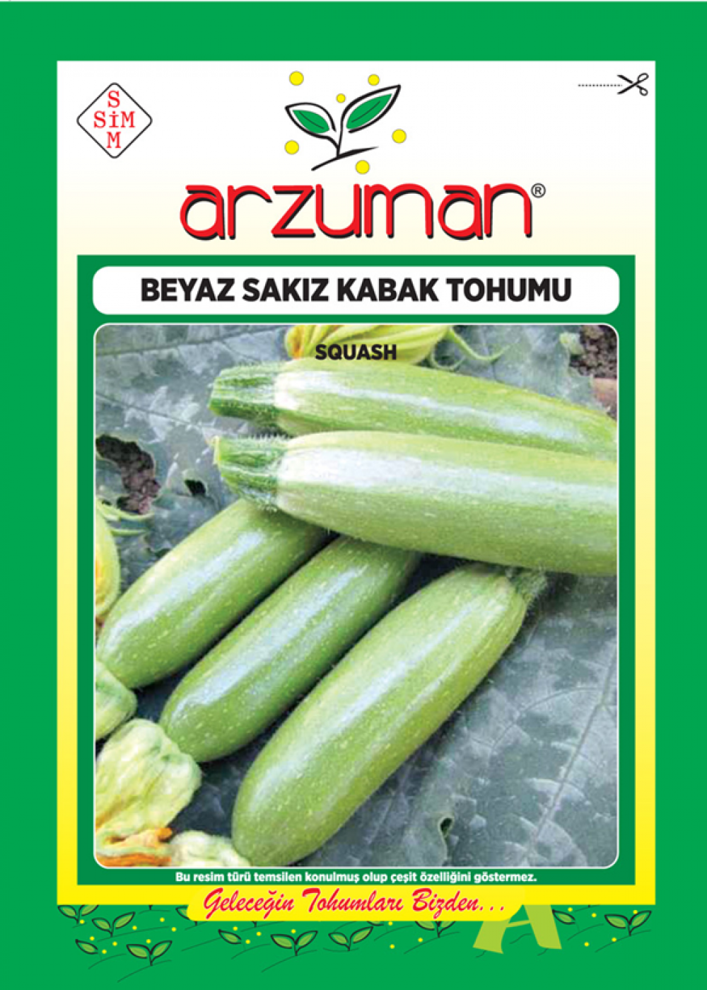 BEYAZ SAKIZ KABAK TOHUMU 10 GR ORT 75 AD TOHUM