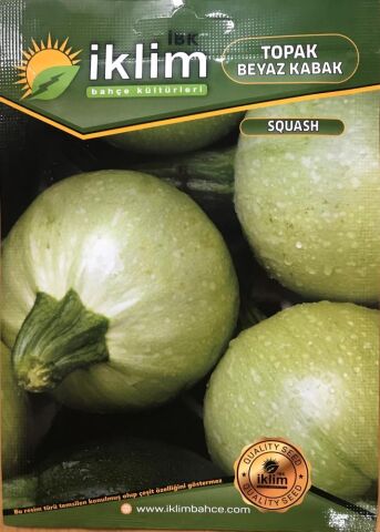 BEYAZ TOPAK KABAK TOHUMU 5 GR ORT 40 AD TOHUM