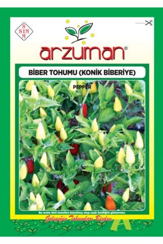 BİBERİYE-KONİK BİBER TOHUM 5 GR ORT 600 AD TOHUM